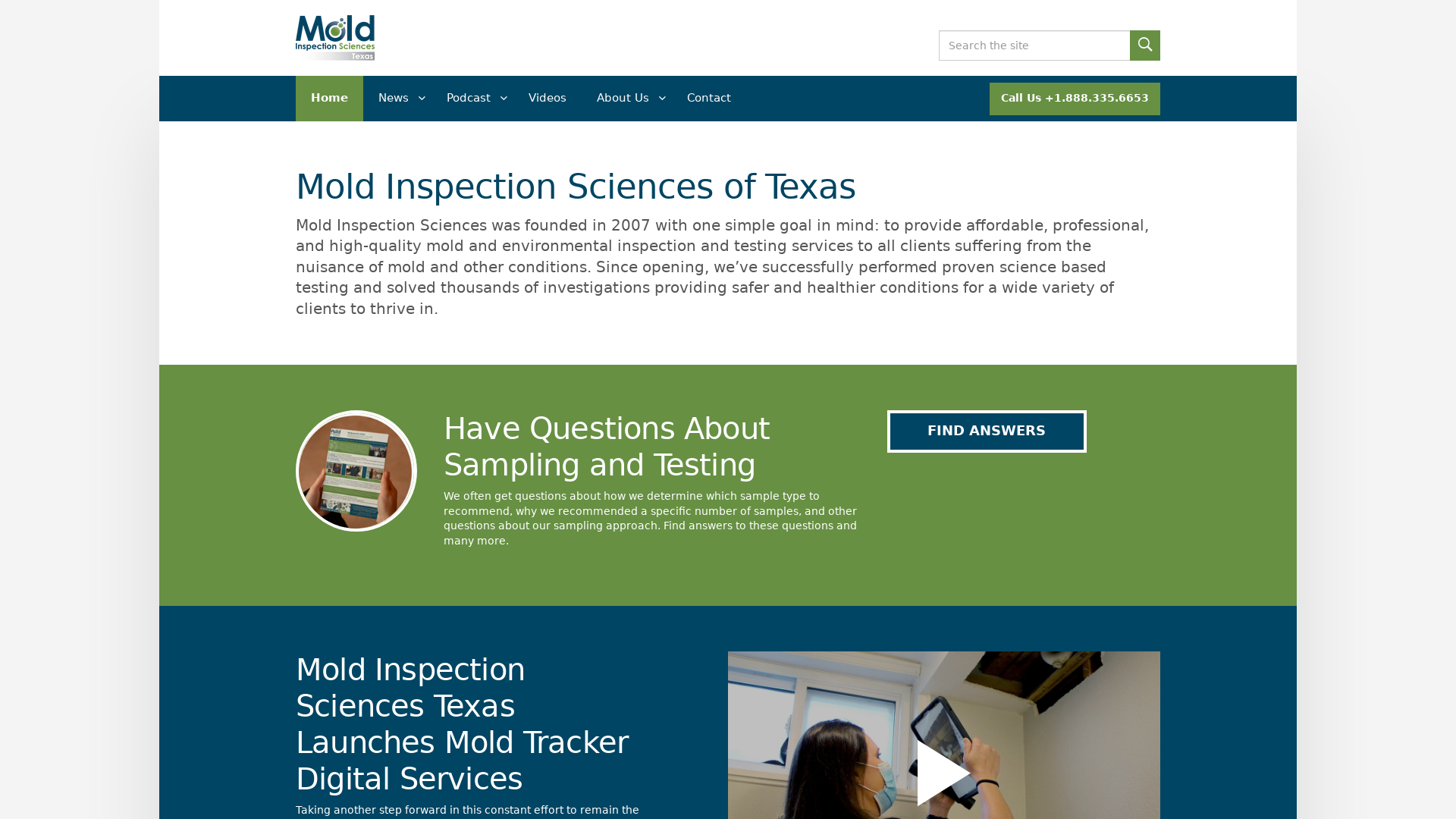 Mold Inspection Texas